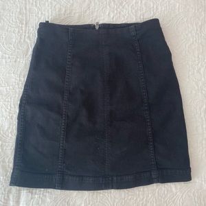 Free People Black simple skirt